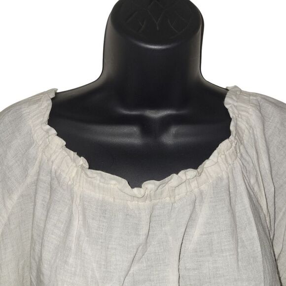 Indigo Soul Cream/ivory  Embroidered Blouse - Picture 3 of 4